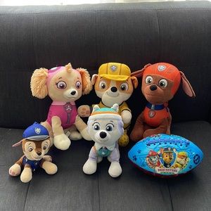 Bundle Paw Patrol Plush Toys and A Ball